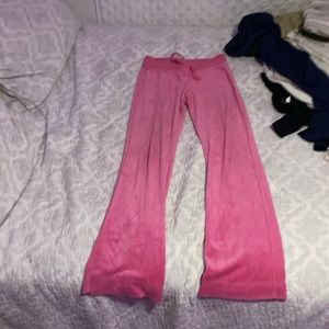 Hot pink y2k flared leggings
